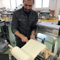 noodle making (dough sheet)