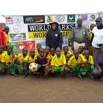 Mupinga Primary school, boys champion at the Great Limpopo Transfrontier Park Cultural Fair Conservation Tournament.