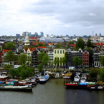 Aerial view of Amsterdam