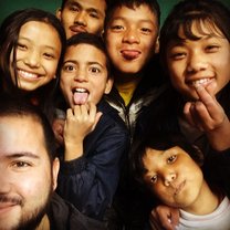 Some kids and me