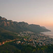 Aerial view of Cape Town