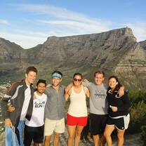 Students go for a hike