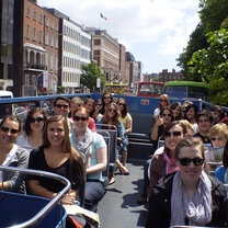 Students go for a tour of Dublin