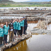 Ugandan and US students study riverside agriculture