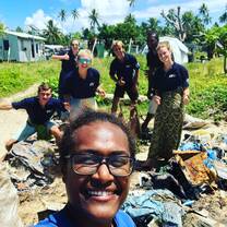Beach clean up for motoritki island