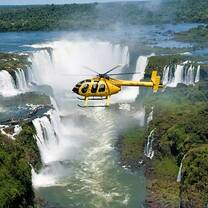 Helicopter ride over the falls, a highlight of this programme 
