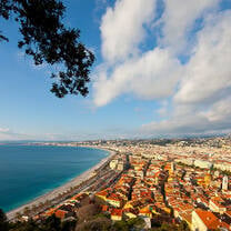 An aerial view of Nice