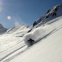 Powder skiing in Austria