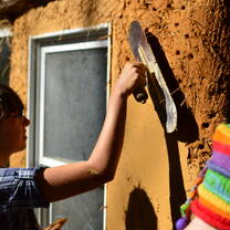 Mud building earthen home