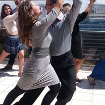 Two tango dancers