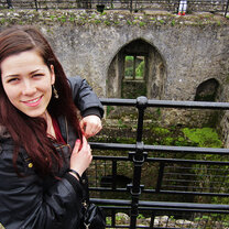 A student visits Blarney Castle