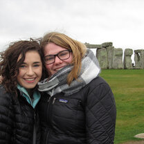 Students visiting Stone Henge