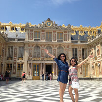 Students visiting the Palace of Versailles