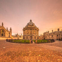 View from the top of St. Mary's church of the Radcliffe Camera, part of the Bodleian Library