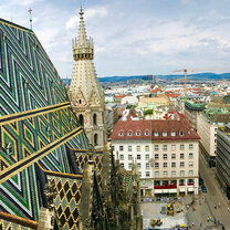 A rooftop view of Vienna
