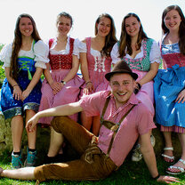 Students dressed in tradition outfits