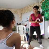Work with advocacy and girls empowerment programs in Cartagena, Colombia