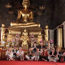 Chiang Mai group inside a temple as a part of the Chiang Mai city tour