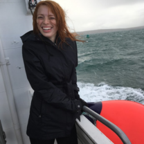 Me on the back of the ferry on my way to Inis Mór.