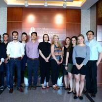 Legal Interns taking a photo in the law firm