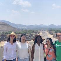 On top of the Pyramid of the Moon in Teotihuacán 