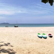A tranquil beach of the fishing village where in the program will be launched.