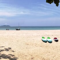 A tranquil beach of the fishing village where in the program will be launched.
