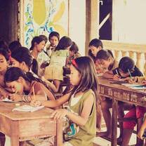 Young ESL learners in Cambodia