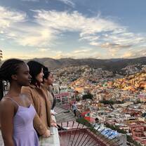 Looking at the beautiful view of Guanajuato 