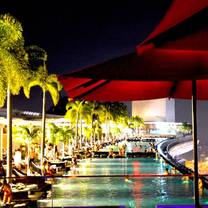 Highest swimming pool of the world, on top of Marina Bay Sands