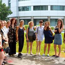 Just before attending the first fashion module!