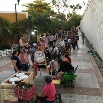 weekly market outside