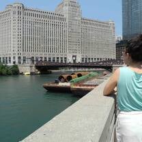 Student in Downtown Chicago during The Great Connections Summer Seminar.