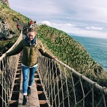 Carrick-a-reed rope bridge