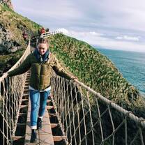 Carrick-a-reed rope bridge