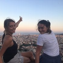 Watching the sunset in Barcelona at the Bunker Del Carmel 