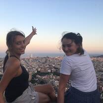 Watching the sunset in Barcelona at the Bunker Del Carmel 