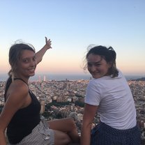 Watching the sunset in Barcelona at the Bunker Del Carmel 
