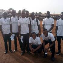 GPCD Young Team in Action working in Kroo Bay Community