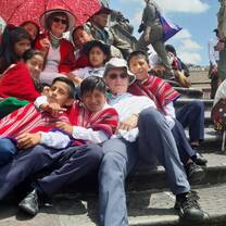 With children at indigenous spring equinox event