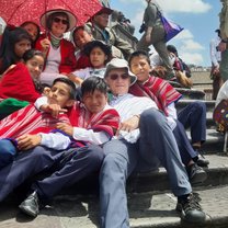 With children at indigenous spring equinox event