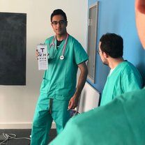 Conducting a vision test