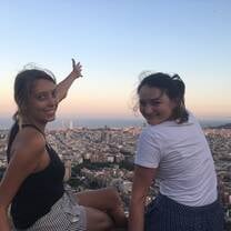 Watching the sunset in Barcelona at the Bunker Del Carmel 