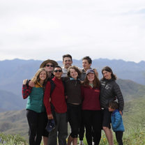 Our group after having brunch new Rosevelt Lake