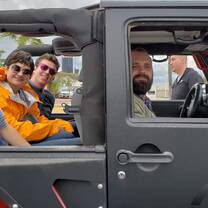 Taking the jeeps off roading to a waterfall in Mexiquillo