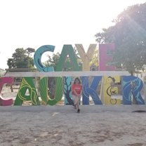 Picture of me at Caye Caulker, where we vacationed after 3 days of hard work!