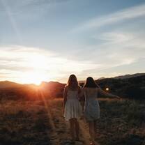 We bought dresses in Tucson and had desert prom!