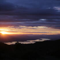 A view of Roosevelt Lake during the Arizona Trail trip.