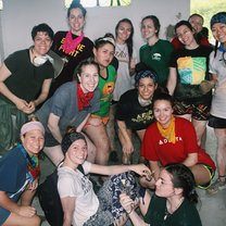 Afternoon worksite crew during a water break!