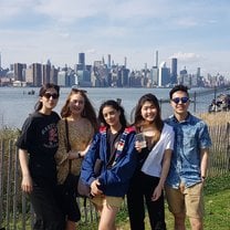Myself and other interns at Williamsburg Smorgasburg